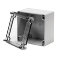 Quick Release 1/4 Turn Screw Electrical Enclosures, 6.38 in H, 2.17 in D, 3.23 in W, NEMA 4X, ABS
