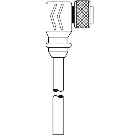 MIN-SYNC SGL END FEM 90 3P 15FT PVC