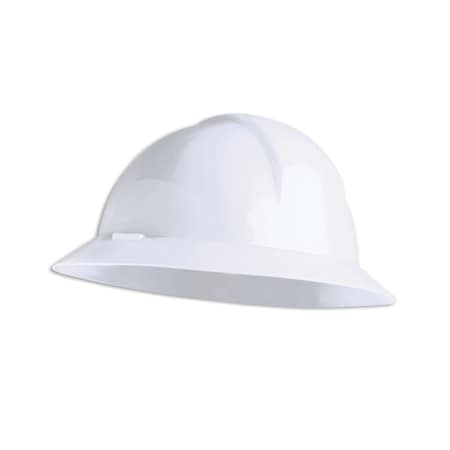 Hard Hat, Everest A119R, Polyethylene, 6 Point 6 pt. Ratchet, Type 2, Class E, White