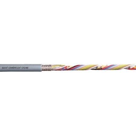 Data Cable, 22 AWG, Gray, PVC, 300 V
