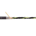 Motor Cable, 8 AWG, Black, PVC, 1000 V