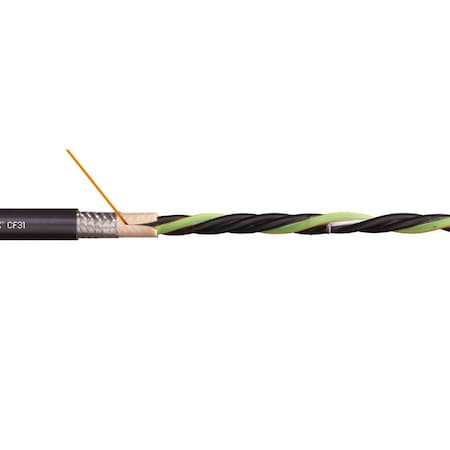 Motor Cable, 8 AWG, Black, PVC, 1000 V