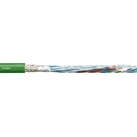 MeasuringSystemCable,Green,0.33in-OD,50V