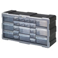 Cabinet With 22 Plastic Drawers, Black