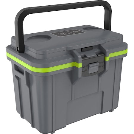 Pelican 8Q Elite Cooler, Dark Gry/E-Grn