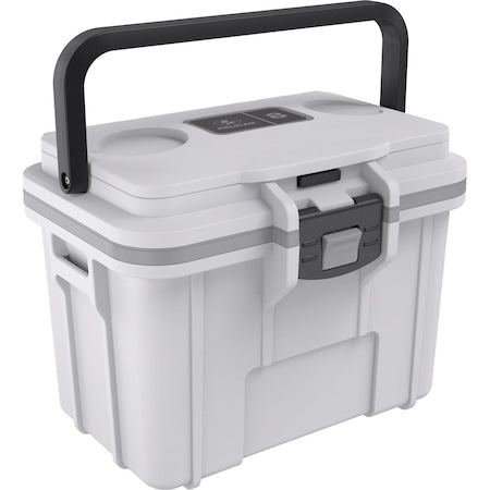 Pelican 8Q Elite Cooler, White/Grey