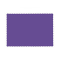 10" x 14" Scalloped Purple Paper Placemats, PK1000