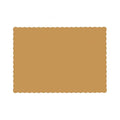 10" x 14" Scalloped Glittering Gold Paper Placemats, PK1000