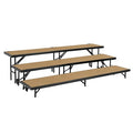 Tapered Standing Choral Riser, 3 Level, Hardboard Floor
