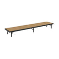 Tapered Standing Choral Riser, 18" x 60" x 8", Hardboard Floor