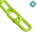 Safety Green Plastic Chain .75""(#3,19 m