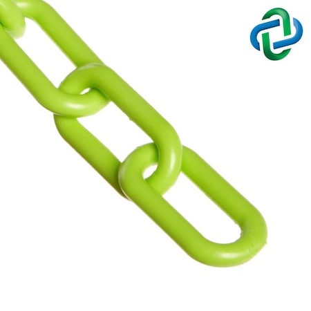 Safety Green Plastic Chain .75""(#3,19 m