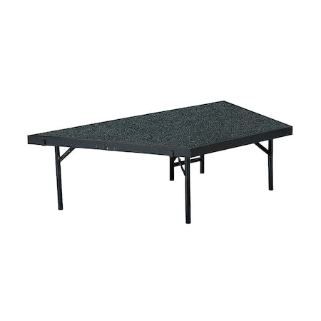 Stage Pie Compatible with a 3 Ft. x 8 Ft. x 16" Stage, Grey Carpet