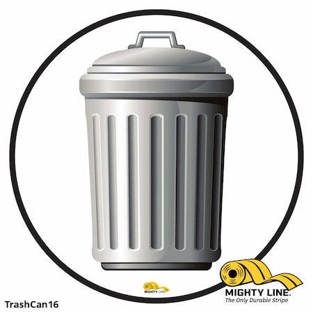 Trash Can, Floor Sign, Industrial Streng, TRASHCAN16