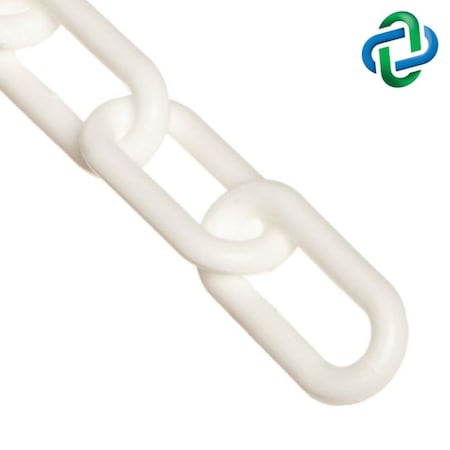 White Plastic Chain .75""(#3,19 mm)x500