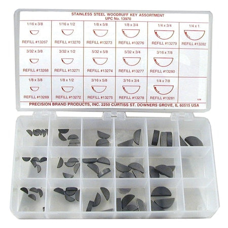 Key Stock Assortment, Steel, Zinc Plated