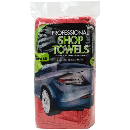 Shop Towels, 14x12", 25 pcs.