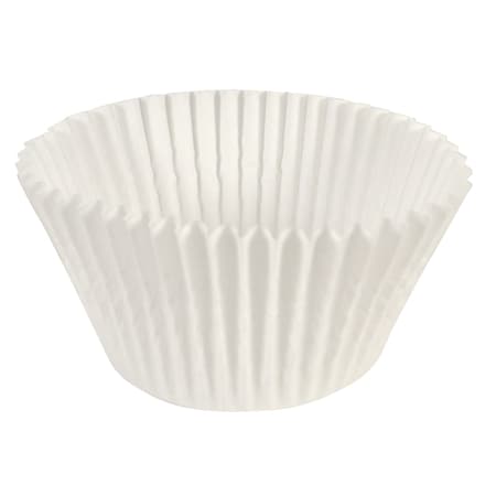 Fluted Bake Cup, 5-1/2", White, PK500