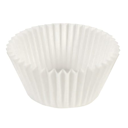 Fluted Bake Cup, 3", White, PK500