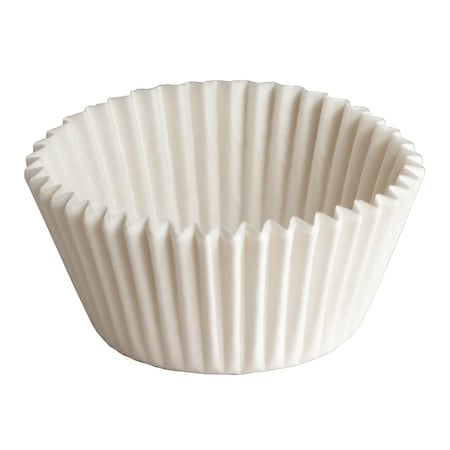 Fluted Bake Cup, 3", White, PK500