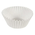 Fluted Bake Cup, 3-1/4", White, PK500