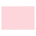 10" x 14" Scalloped Pink Paper Placemats, PK1000