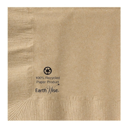 5" Earth Wise Kraft Beverage Napkins, PK250