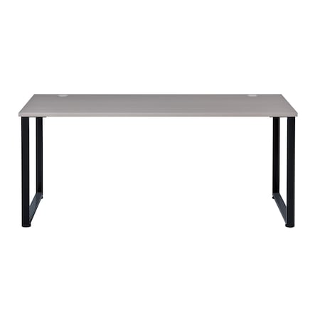 Commercial Desks, 29.5 in D X 29.9 in H, 59 in W X Steel, Black / Gray Elm