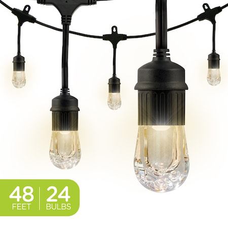 Cafe Lights, 48 ft., 24 Bulb