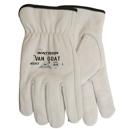 Leather Gloves, Cut Level A6, Dryhide, L 1 PR