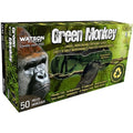 Green Monkey, Disposable Gloves, 8 mil Palm, Nitrile, Powder-Free, L, 50 PK, Black