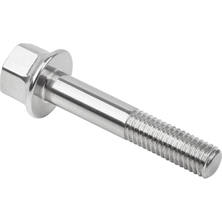 A4, M16 Hex Head Cap Screw, Hygienic Polished Stainless Steel, 70 mm L
