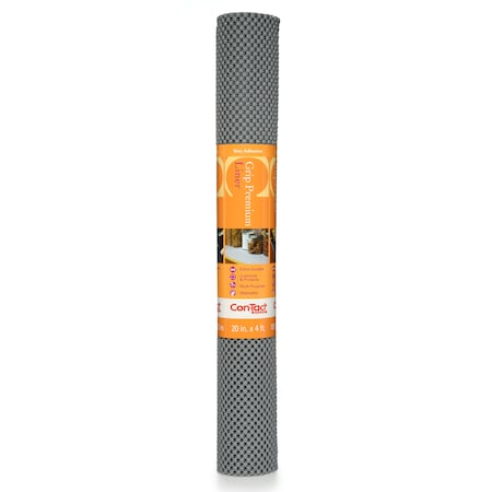 Grip Premium Drawer and Shelf Liner, Alloy 20"x4 Ft., PK6
