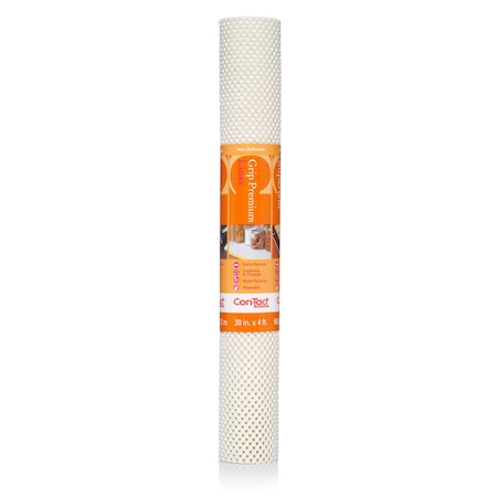 Grip Premium Drawer and Shelf Liner, Bright White 20"x4 Ft., PK6