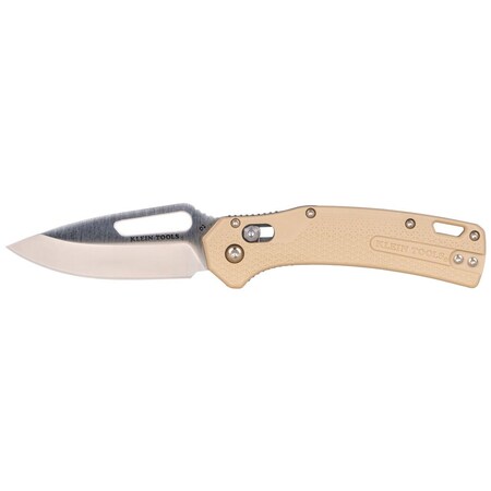 Knife, Drop Point Blade, Sand Handle