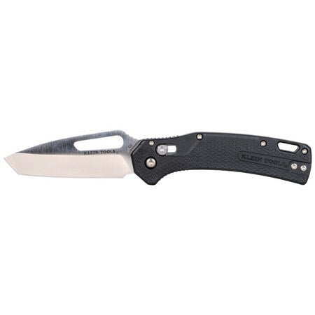 Knife, Tanto Blade, Black Handle