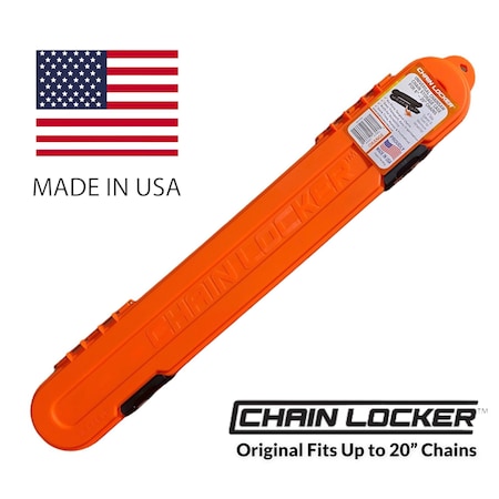 Universal Chainsaw Chain Storage Case, Fits up to 20 Chains, Orange