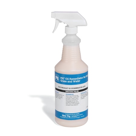 Oil Remediator for Soil, Grass and Water, Remediator, 32 oz. Spray Bottle