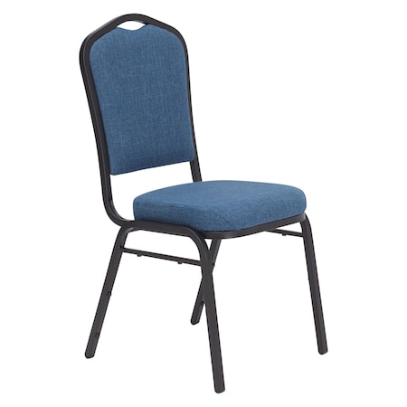 Stack Chair, Fabric, Natural Blue
