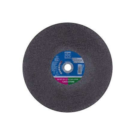 Abrasive Cut-Off Wheel, Type 1, 14 in Dia, 3/16 in Thick, 1 in Arbor Hole Size, Aluminum Oxide
