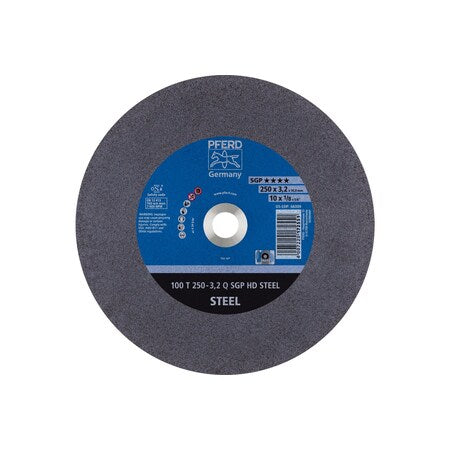 Large Diameter Cut-off Wheel, 10 in Dia, 1/8 in Thick, 5/8 in Arbor Hole Size, Aluminum oxide A