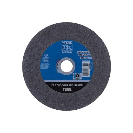 Abrasive Cut-Off Wheel, 20 in Dia, 3/16 in Thick, 1 in Arbor Hole Size, Aluminum oxide A, 24 Grit