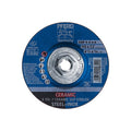 Grinding Wheel, T27, 4-1/2"x1/4", Type 27, 4-1/2 in Dia, 1/4 in Thick, 5/8 in-11 Arbor Hole Size