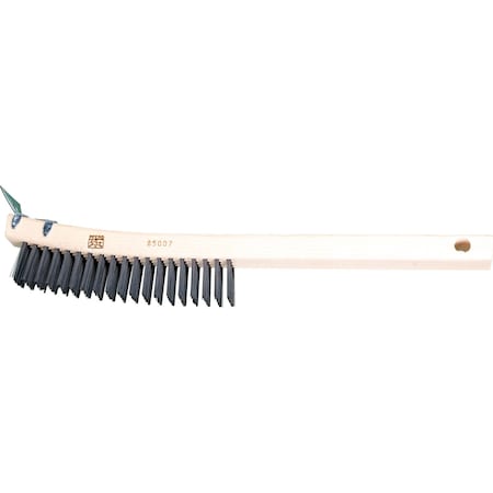 Curved Handle Scratch Brush, Scrpr, 4"x19