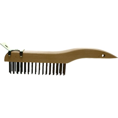 Shoe Handle Scratch Brush Scraper, 4"x16