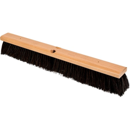 24" Fine Sweep Floor Brush - Horsehair-Nylon Fill, 3" Trim