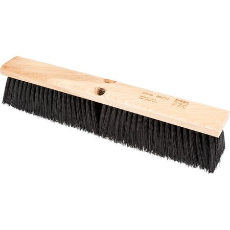 18" Medium Sweep Floor Brush - Black Synthetic Fill, 3" Trim