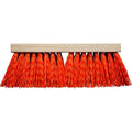 16" Heavy Duty Street Broom - Safety Orange Fill, 5" Trim