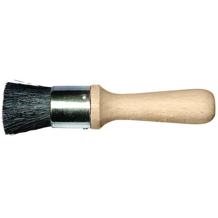 1" Flat Stencil Black China Bristle, Paint Brush