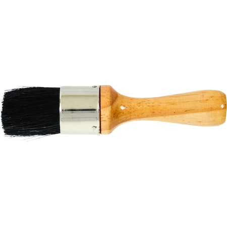 1-1/4" Flat Stencil Black China Bristle, Paint Brush
